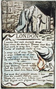 London, plaat 51 (Bentley 46) uit Songs of Innocence and of Experience (Bentley Copy L) 1789-94 door William Blake